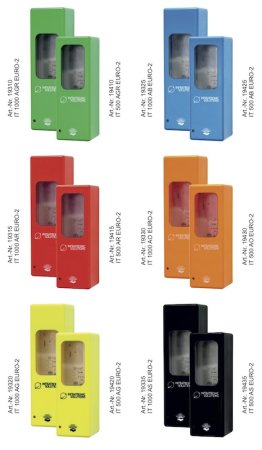 verschiedene farben von hygienespender infratronic